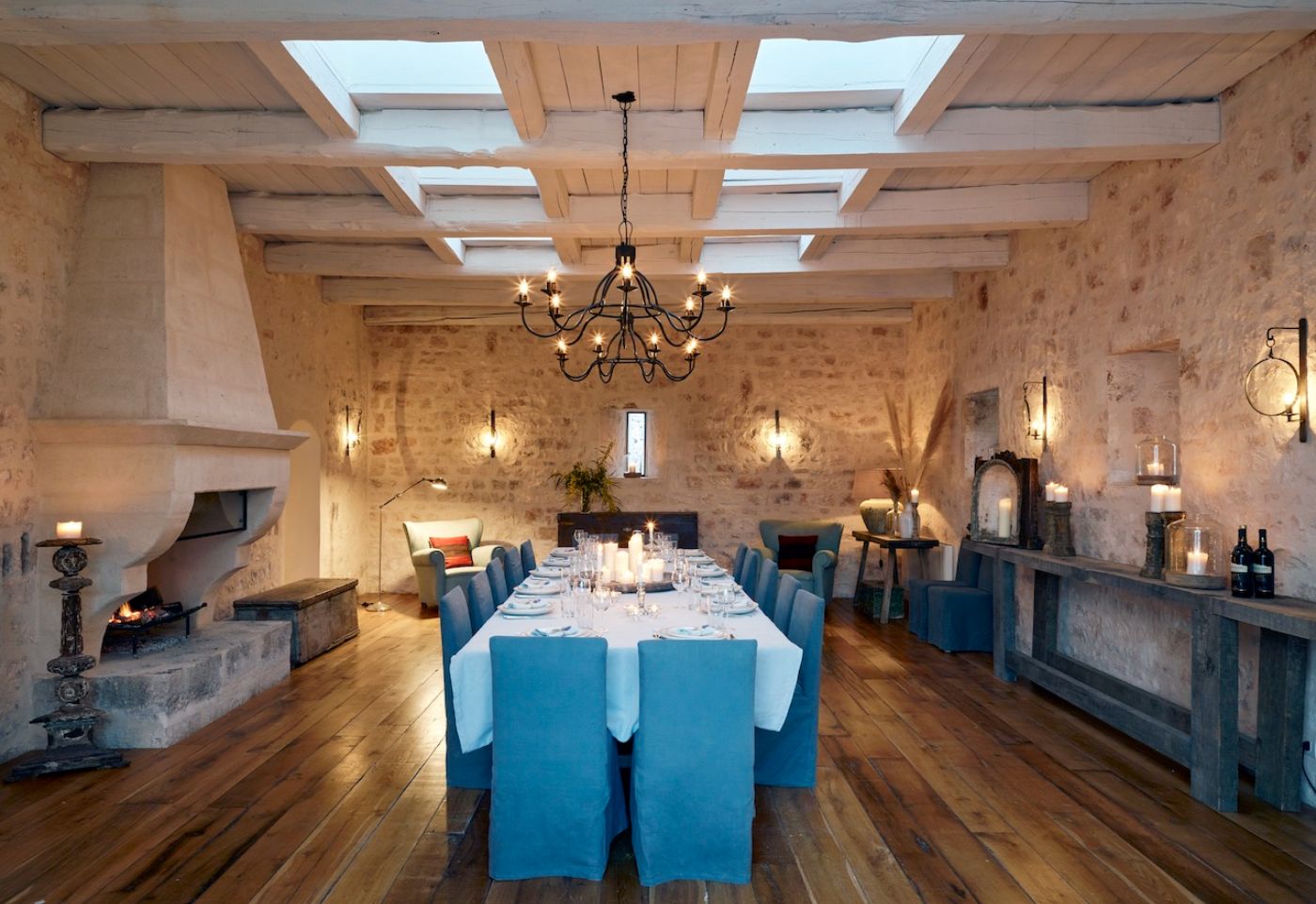 Dining Room at Masseria Pugliese in Puglia