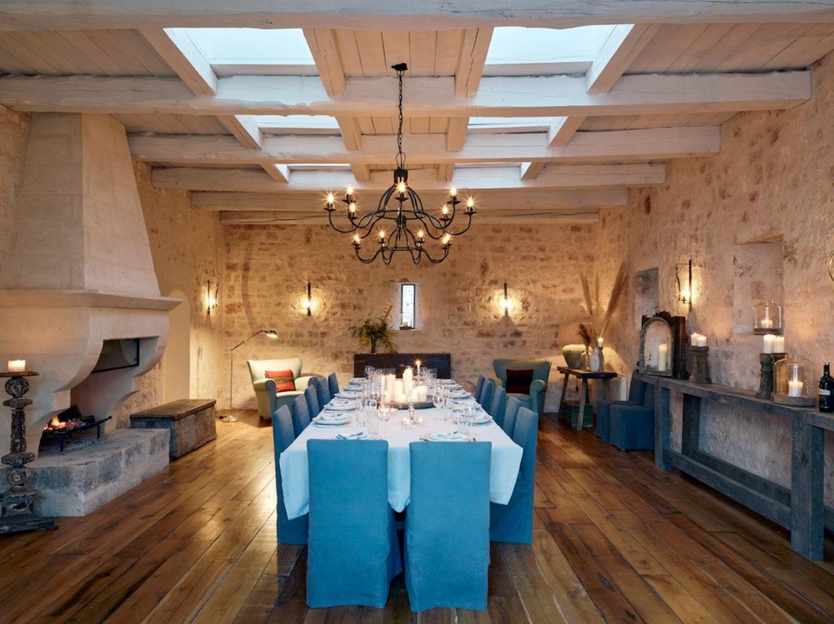 Dining Room at Masseria Pugliese in Puglia