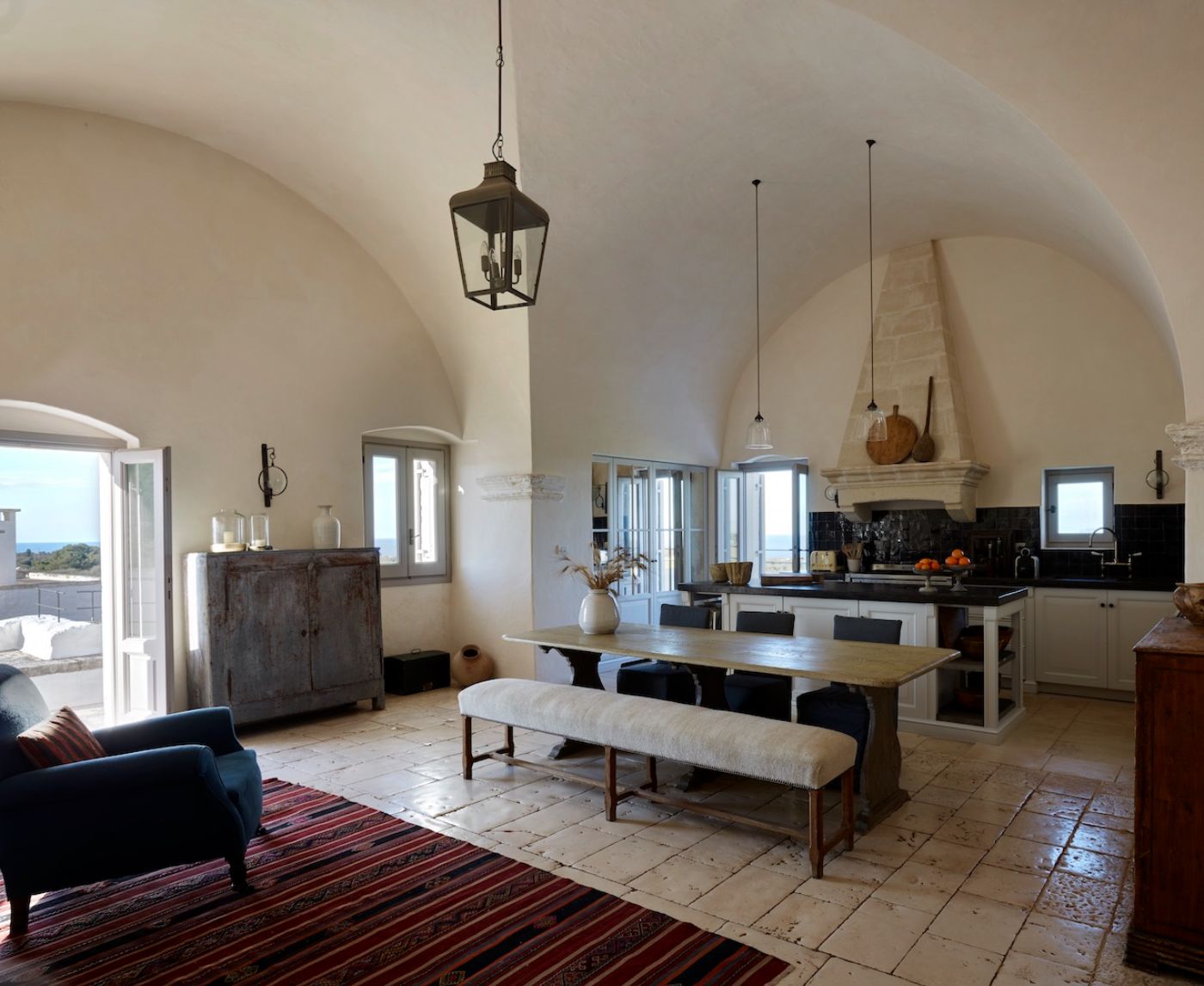 Kitchen at Masseria Pugliese in Puglia