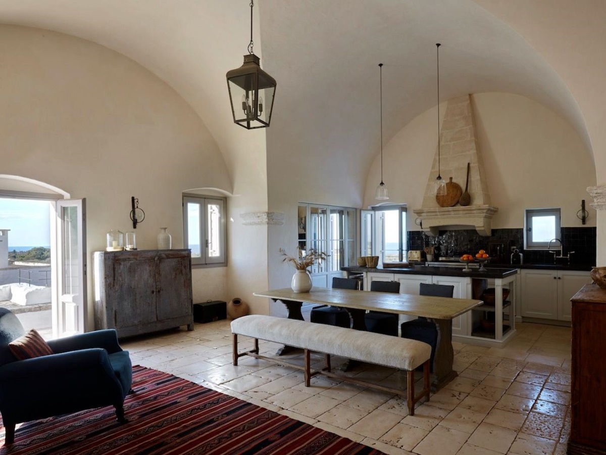 Kitchen at Masseria Pugliese in Puglia