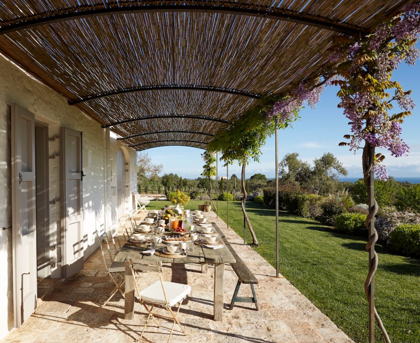 Outdoor Dining at Masseria Pugliese in Puglia
