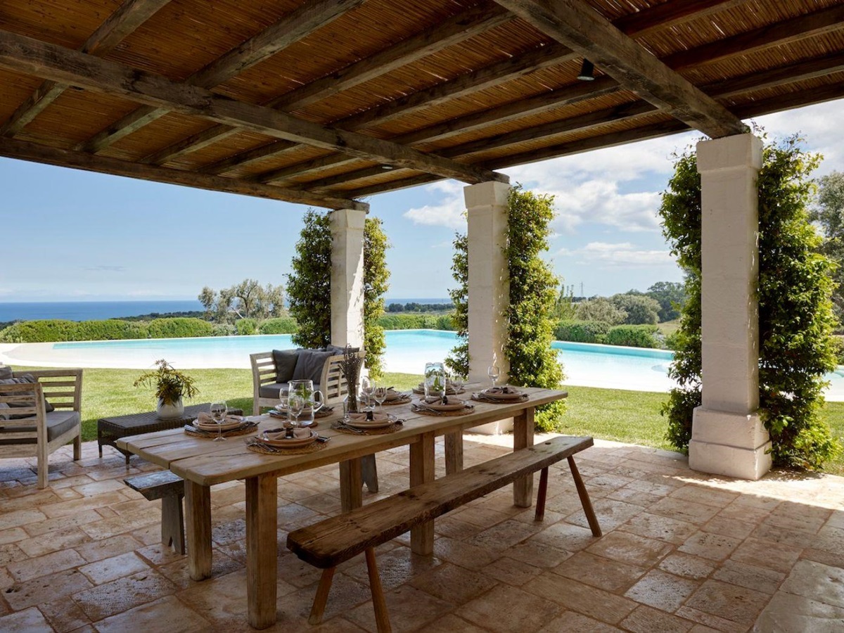 Poolside Dining at Masseria Pugliese in Puglia