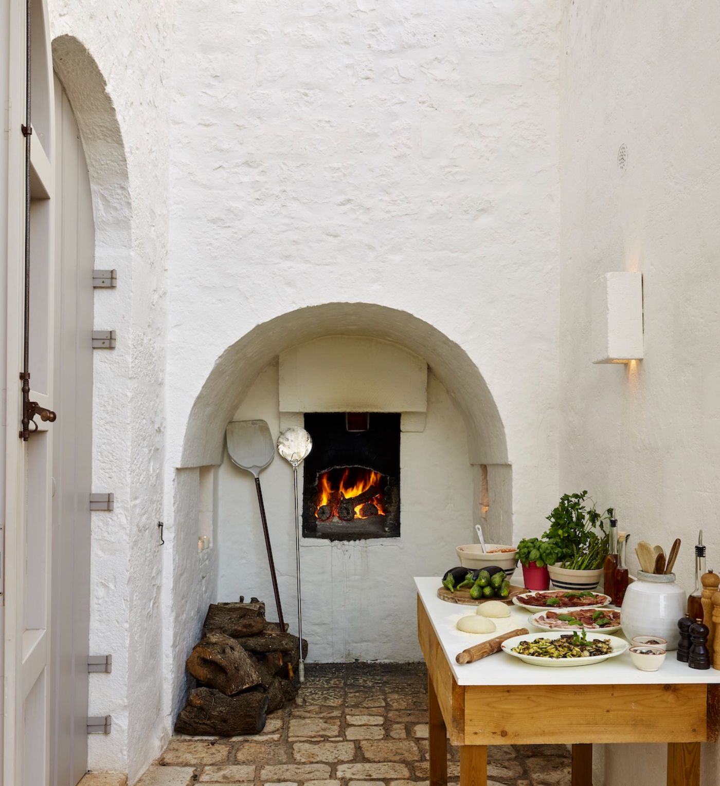 Pizza Oven at Masseria Pugliese in Puglia