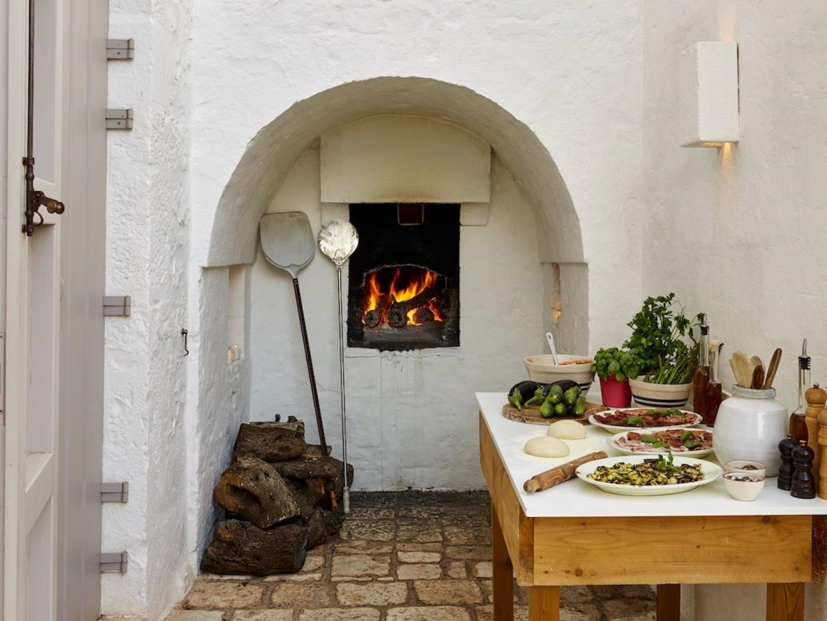 Pizza Oven at Masseria Pugliese in Puglia
