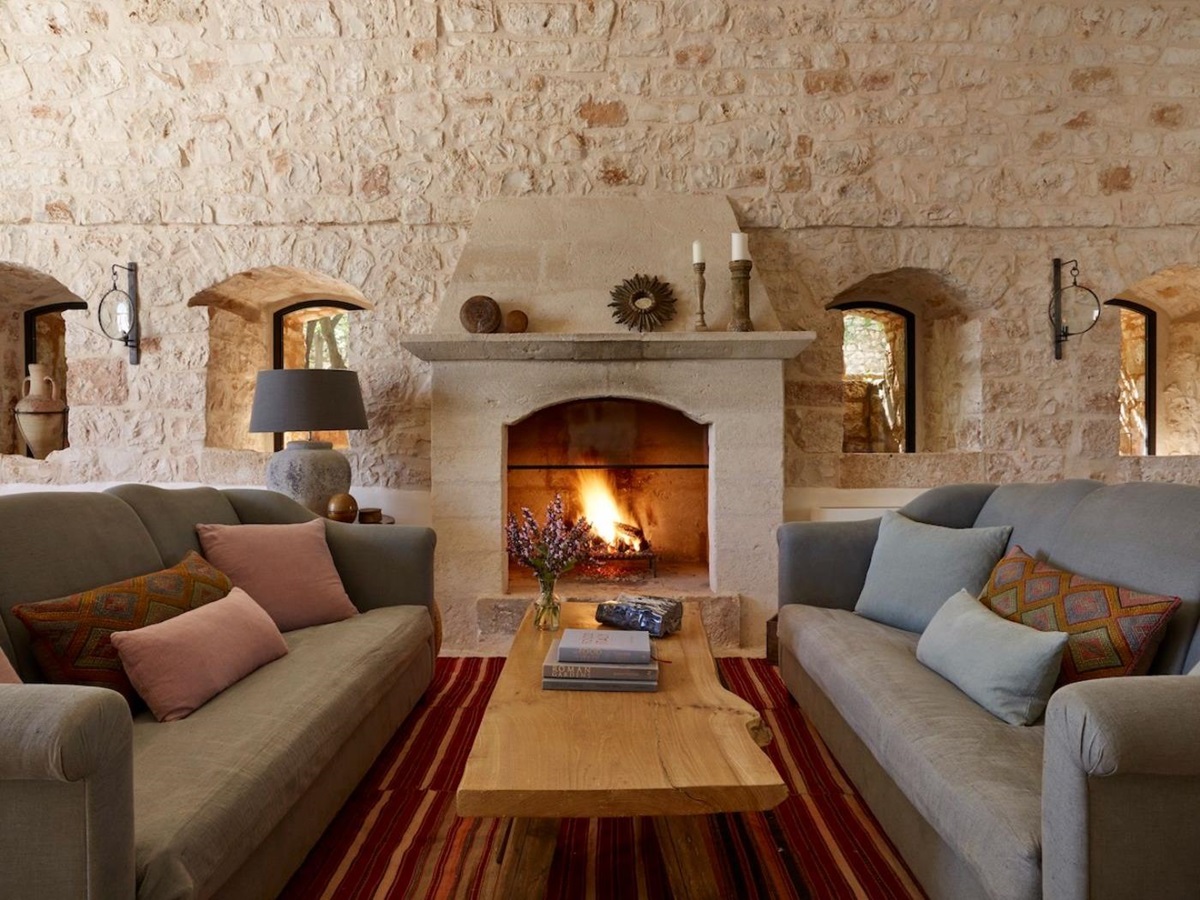 Sitting Room at Masseria Pugliese in Puglia