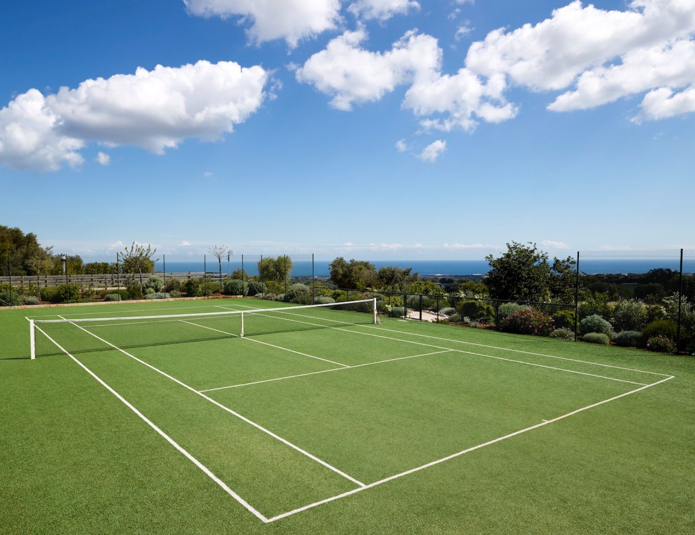Tennis Court at Masseria Pugliese in Puglia