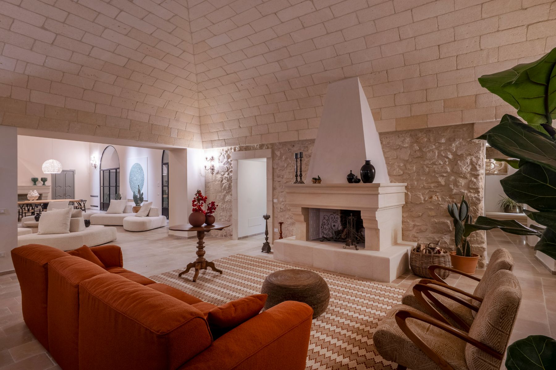 Lounge at Masseria Salento in Puglia