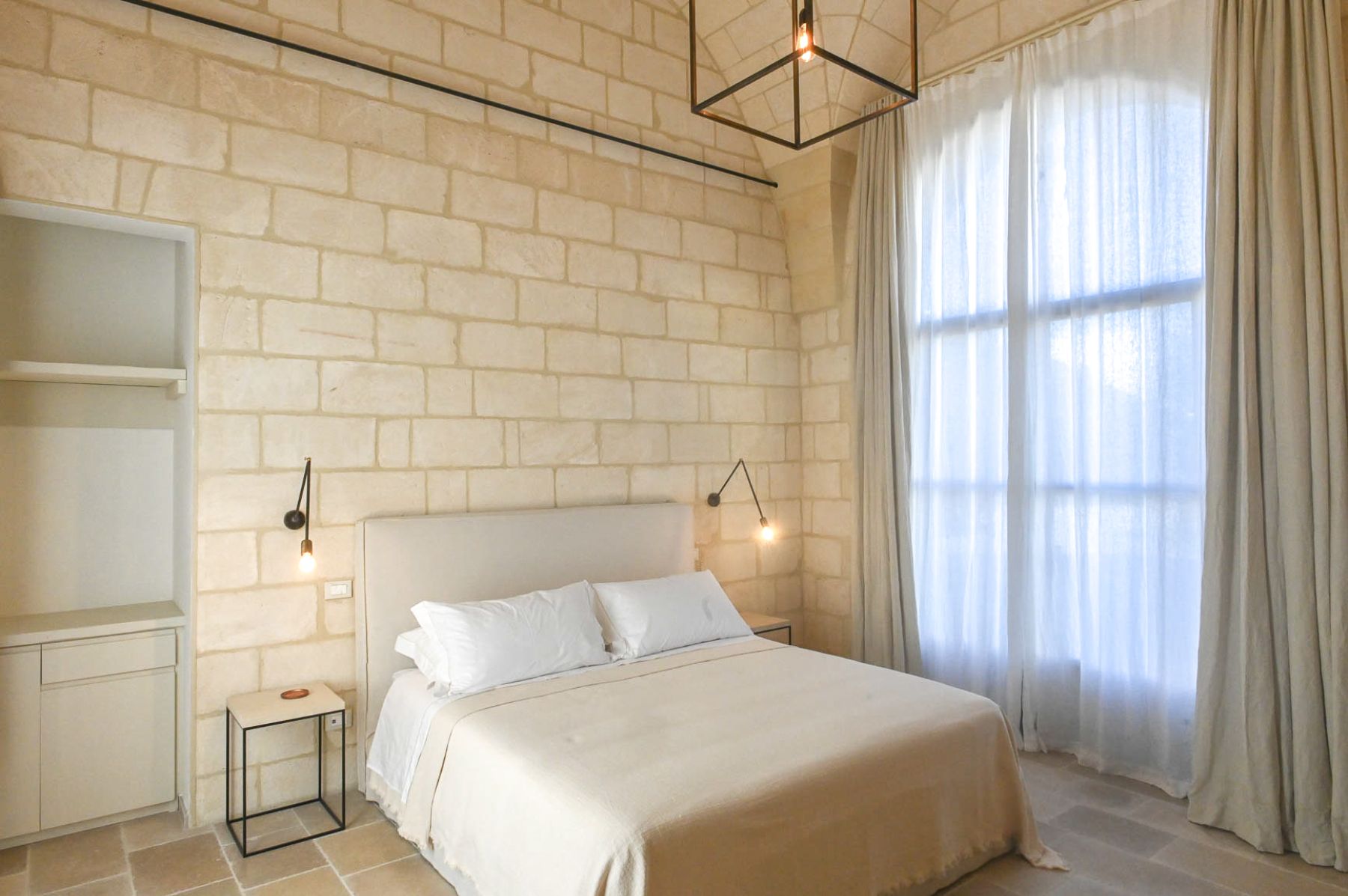 Double bedroom at Masseria Salento in Puglia