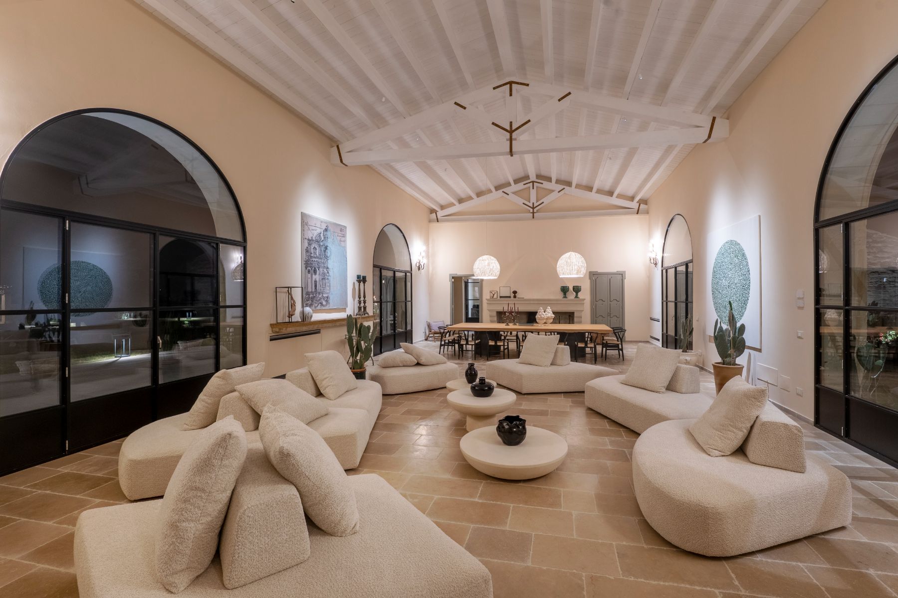 Lounge sofas at Masseria Salento in Puglia
