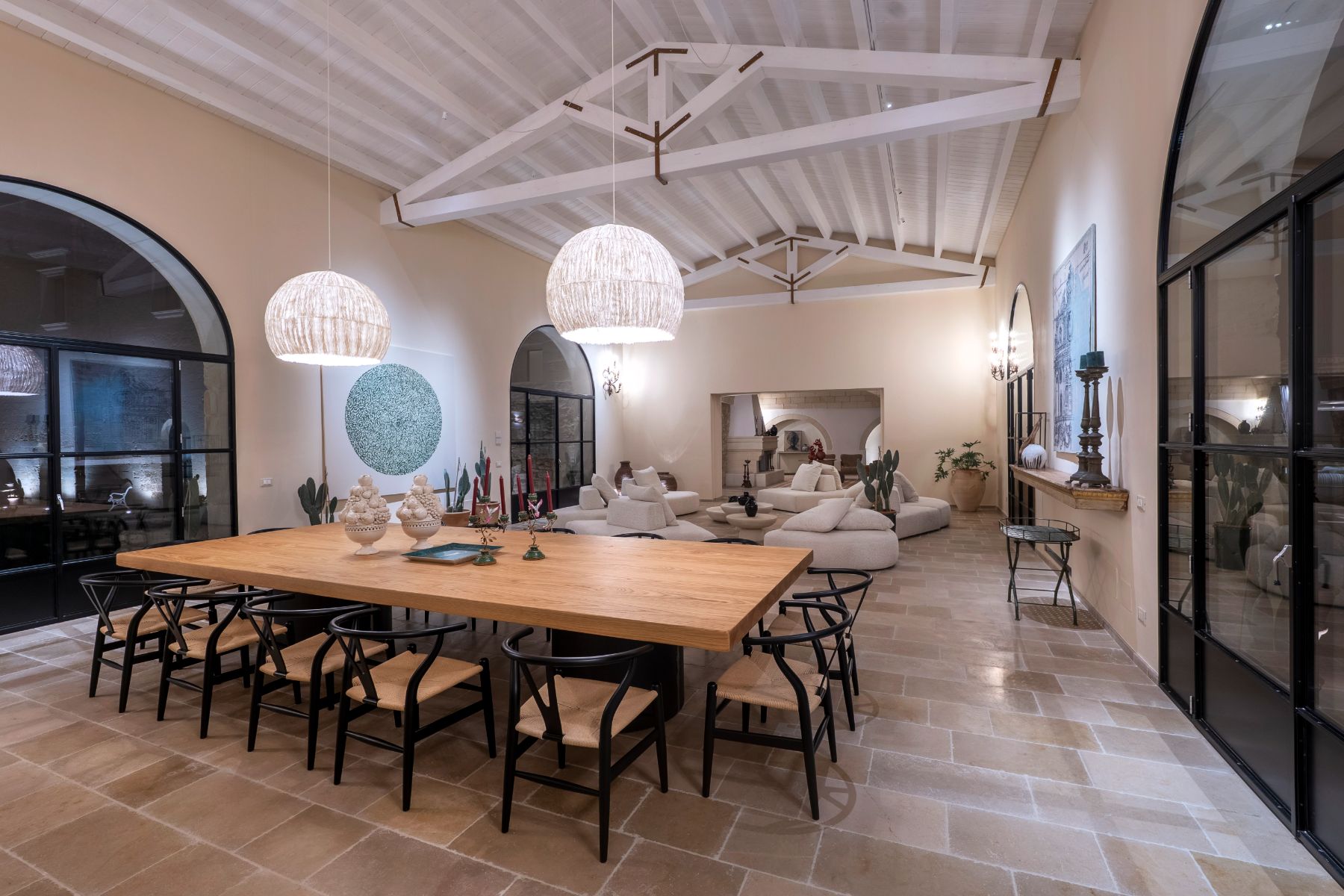 Dining table at Masseria Salento In Puglia