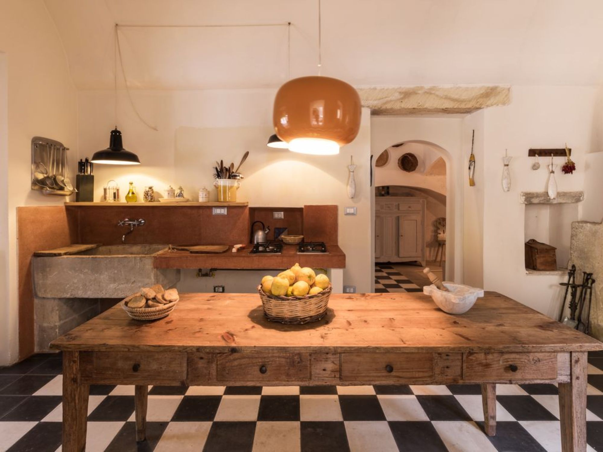 Kitchen at Palazzo del Duca