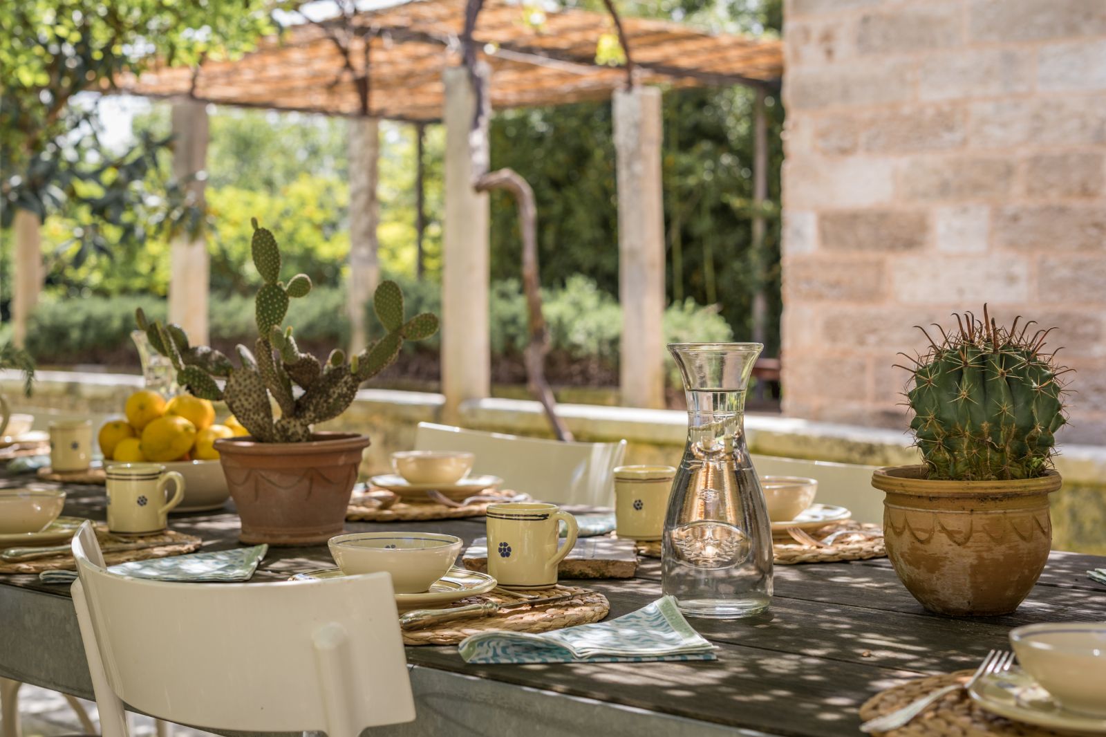 Outdoor dining at Palazzo Isonzo