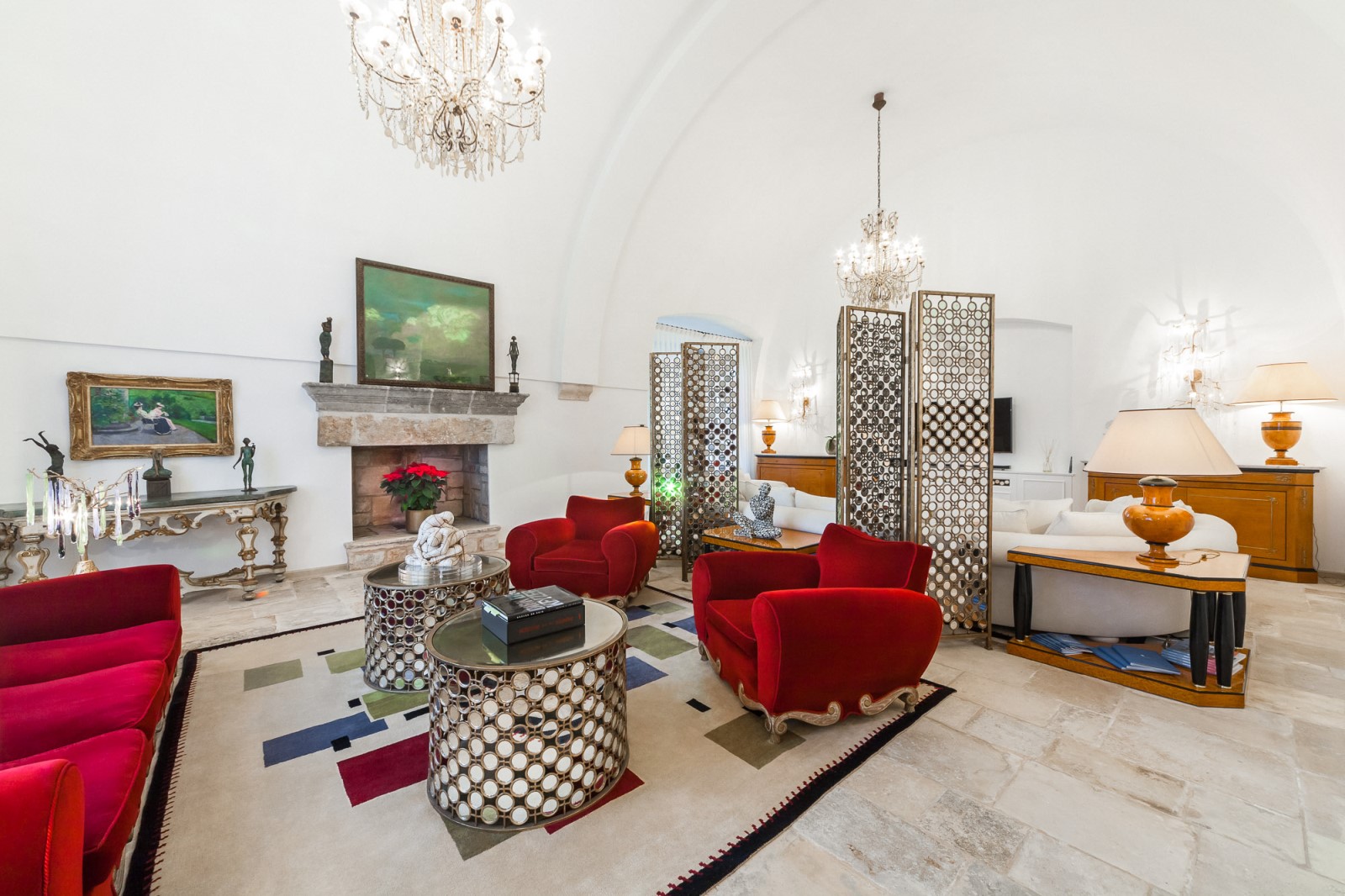 The living room in Residenza Pettolecchia, Puglia