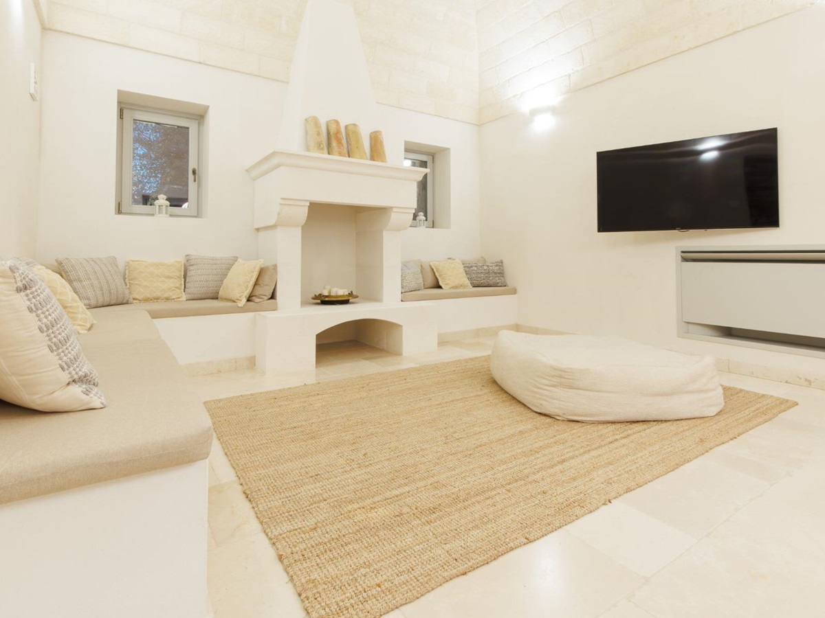 Living room at Trulli Armonia in Puglia