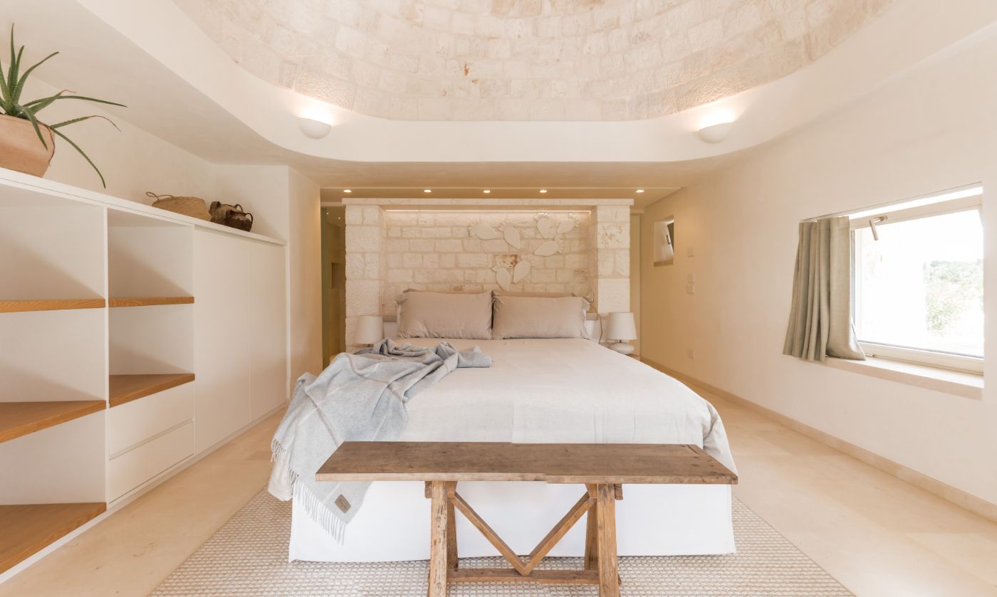 Another bedroom at Trulli Bianca.