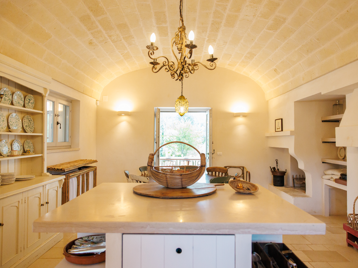 Kitchen at Trullo Uliveto, Puglia