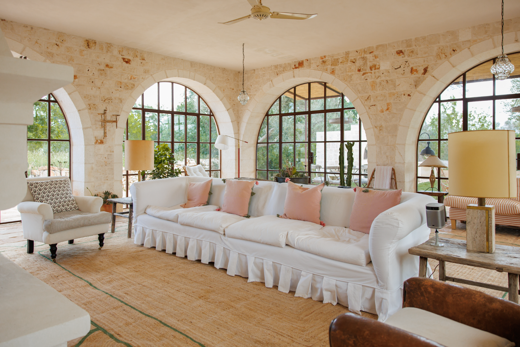 Living room at Trullo Uliveto
