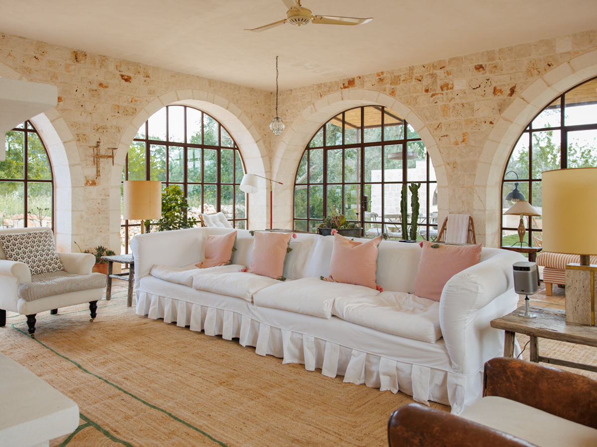 Living room at Trullo Uliveto
