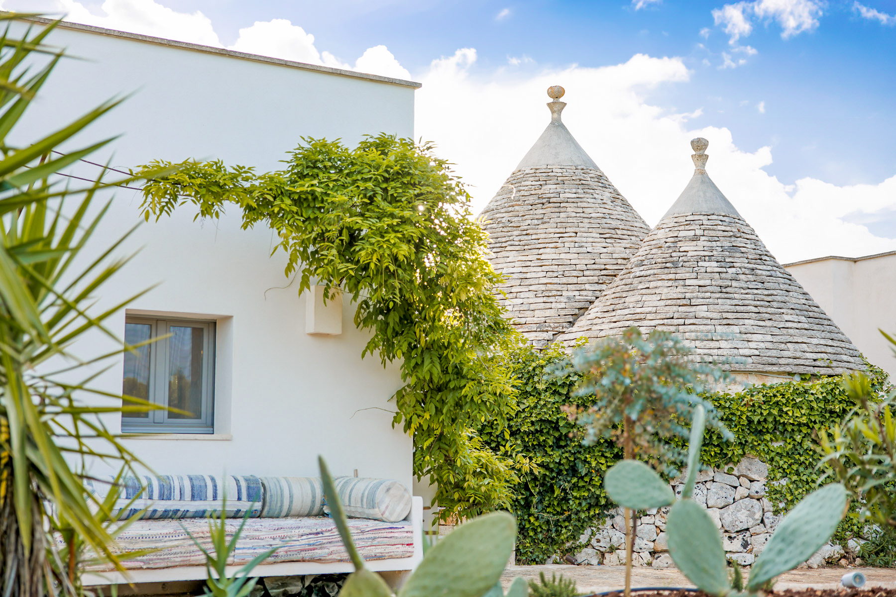 Exterior view of Trullo Uliveto, Puglia