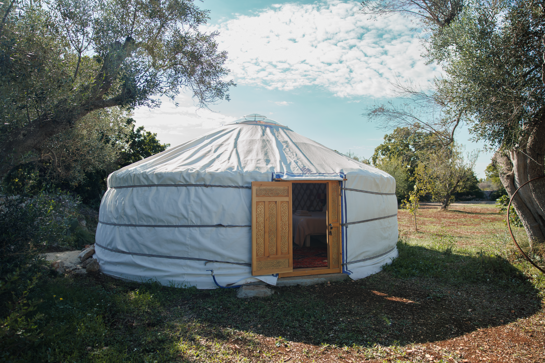 Yurt at Trullo Uliveto, Puglia