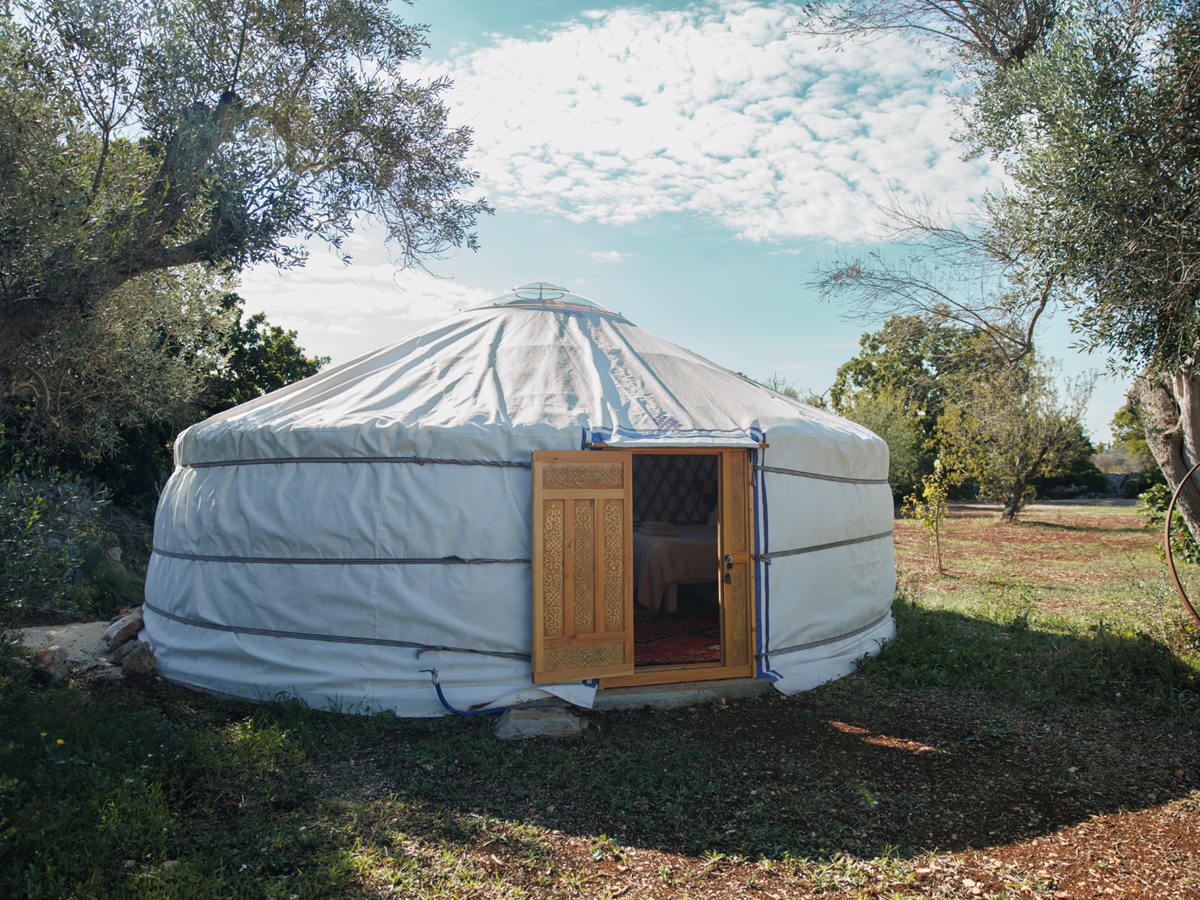 Yurt at Trullo Uliveto, Puglia