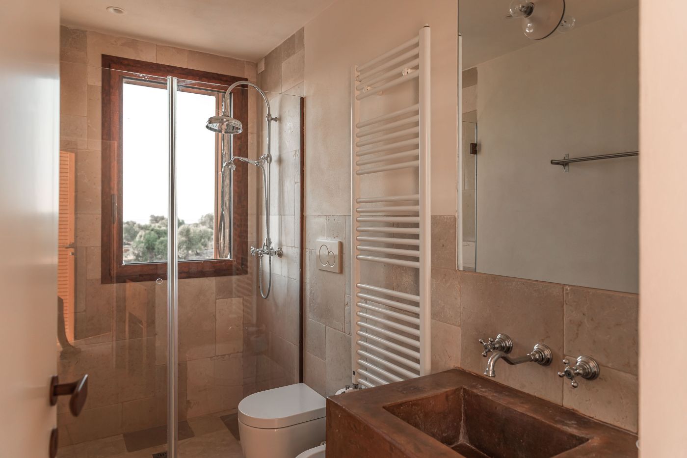 A bathroom at Villa Ambra.