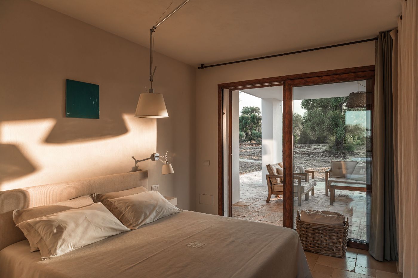 A third bedroom at Villa Ambra.
