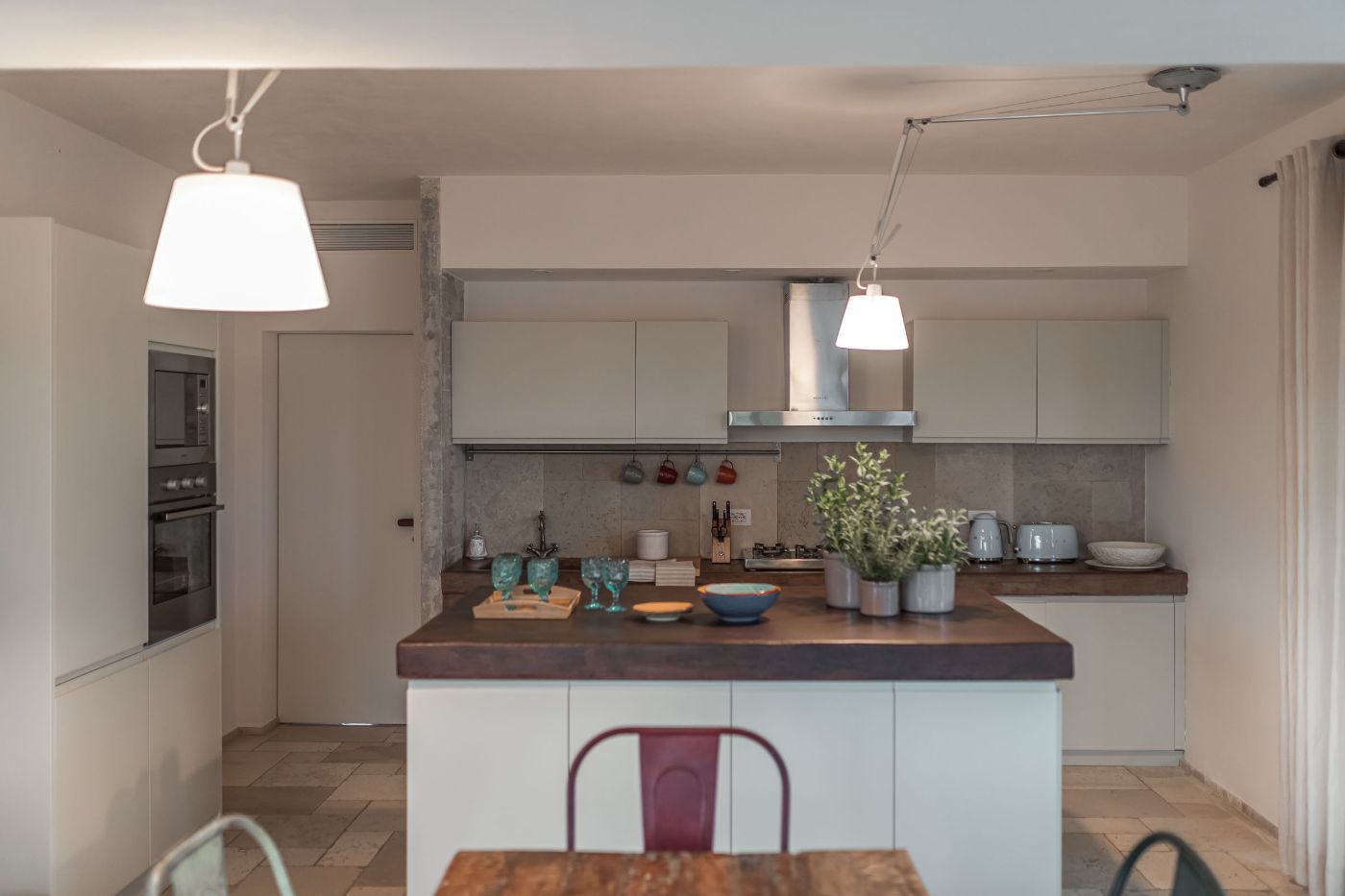 The kitchen area at Villa Ambra.
