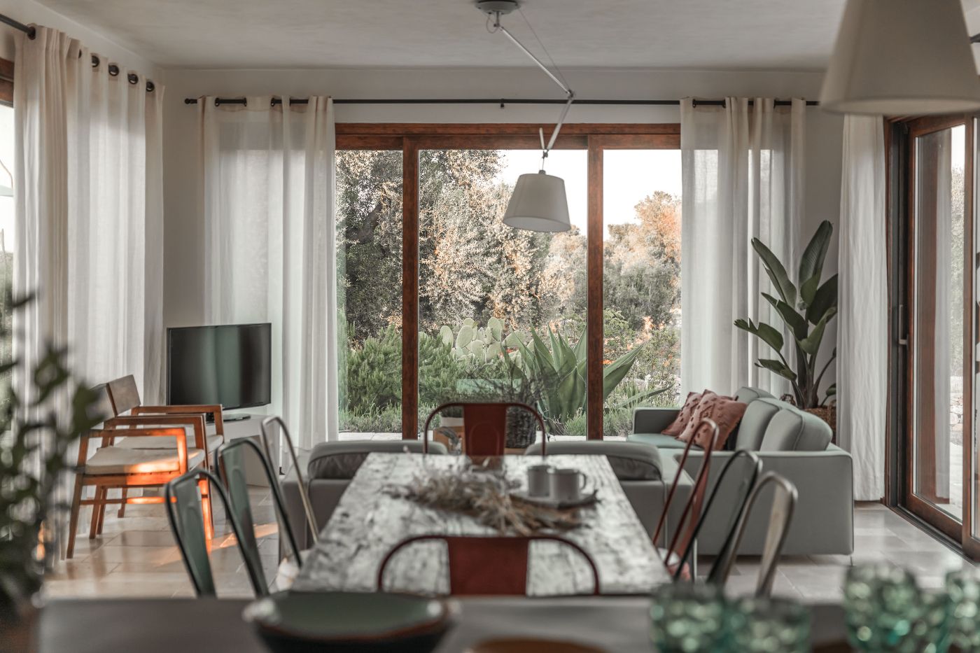 The lounge area in Villa Ambra.