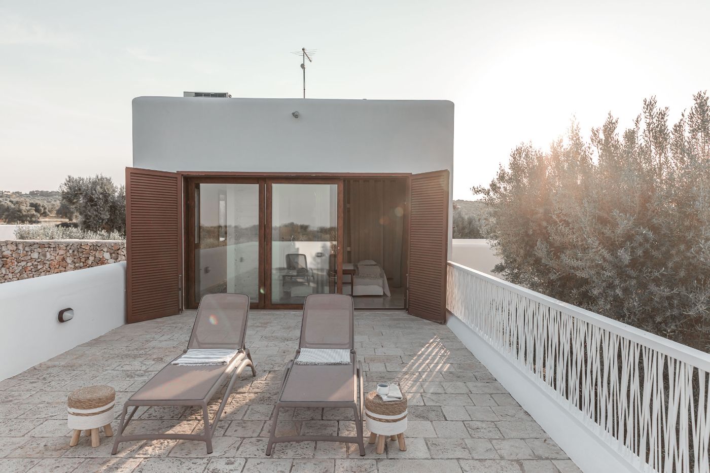 The rooftop terrace at Villa Ambra.