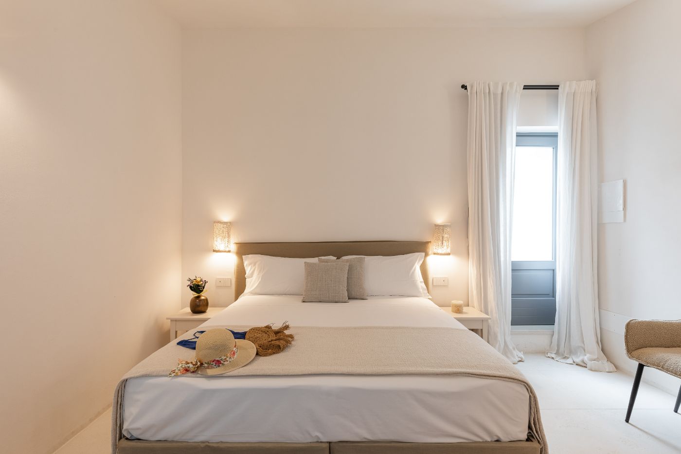 A bedroom at Villa Oliva.