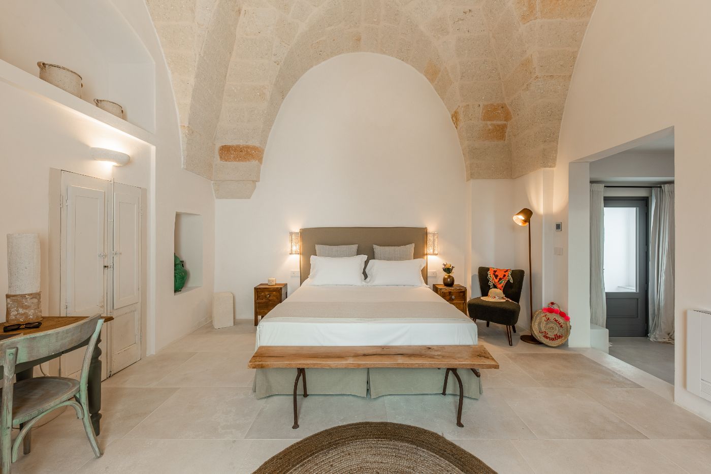 A bedroom at Villa Oliva.