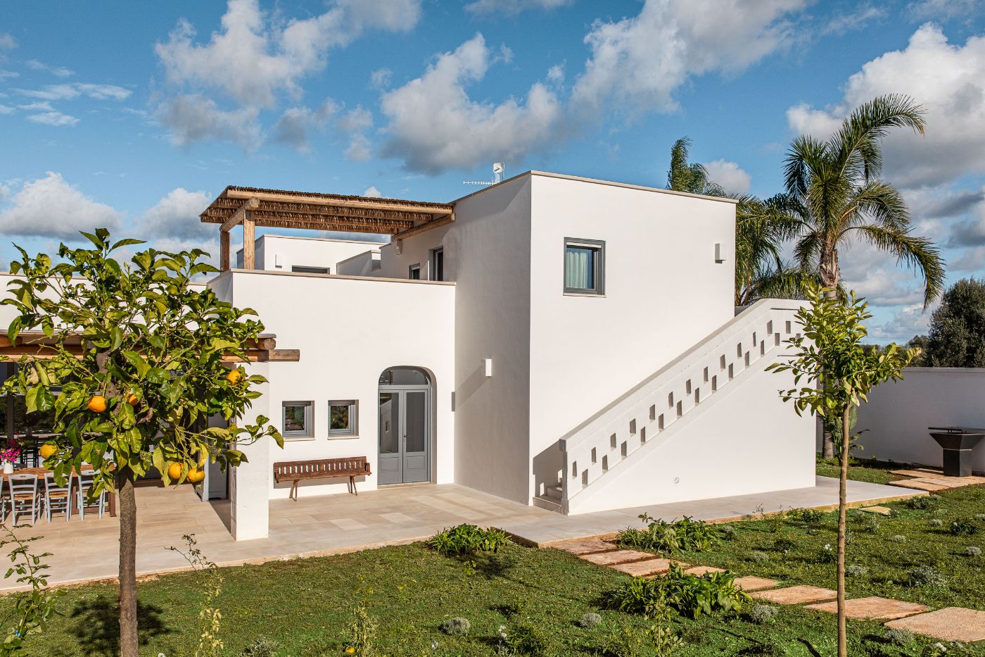 An exterior view of Villa Oliva.