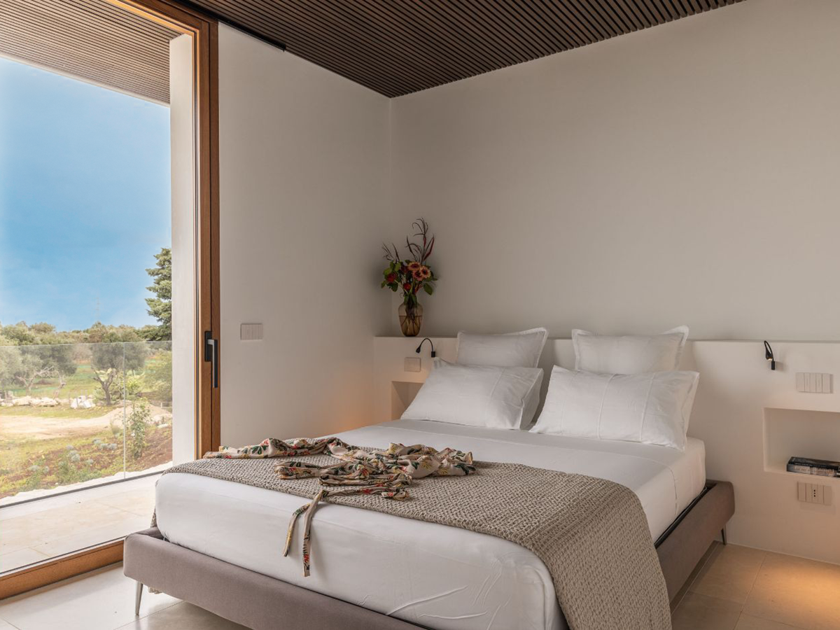 Guest bedroom at Villa Venere in Puglia