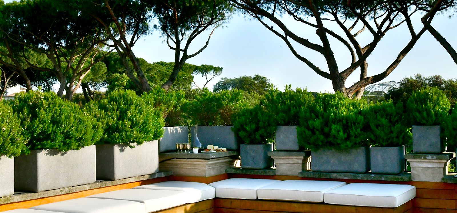 Rooftop terrace of Villa Clara luxury villa in Rome