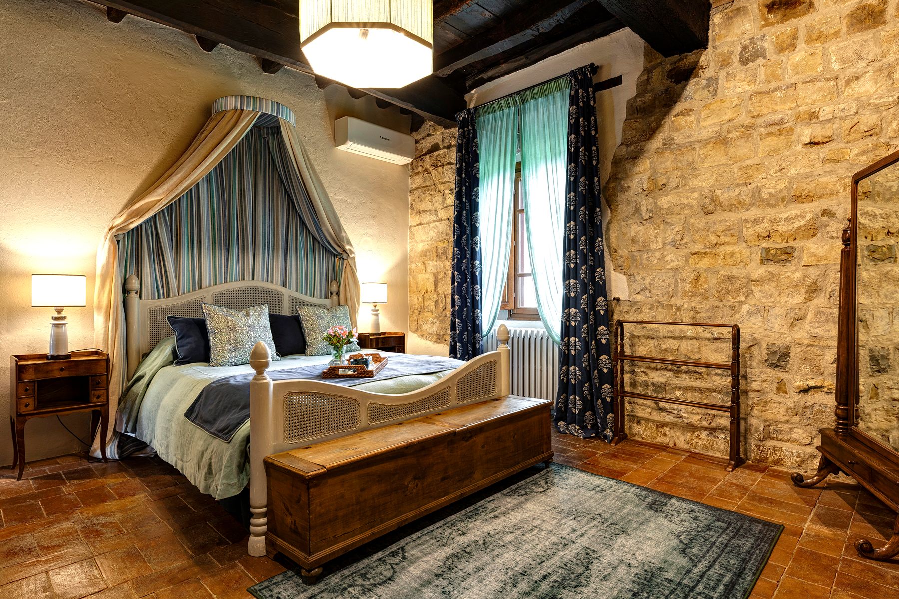 Bedroom at Ca di Pesa in Tuscany, Italy