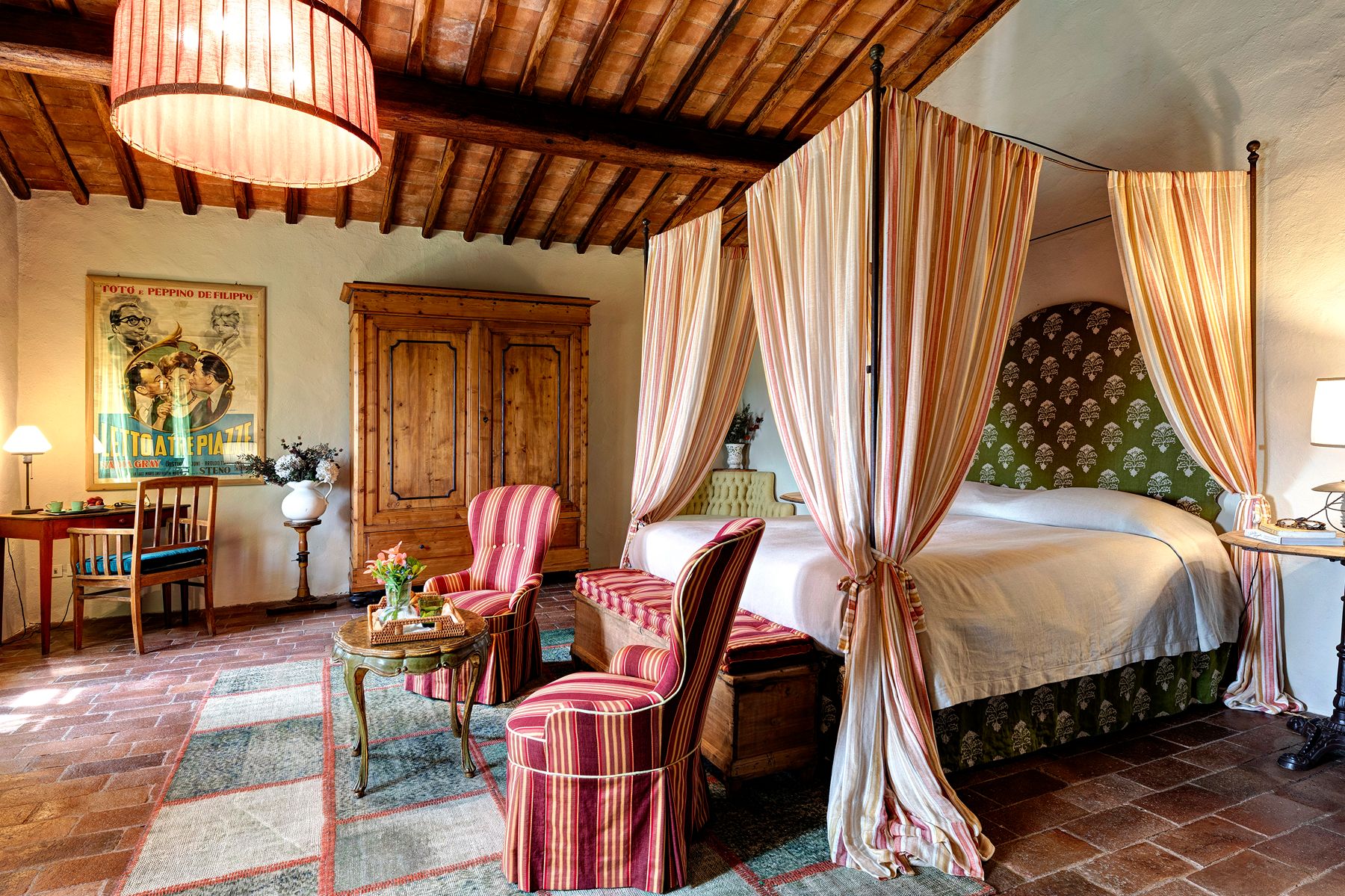 Bedroom at Ca di Pesa in Tuscany, Italy