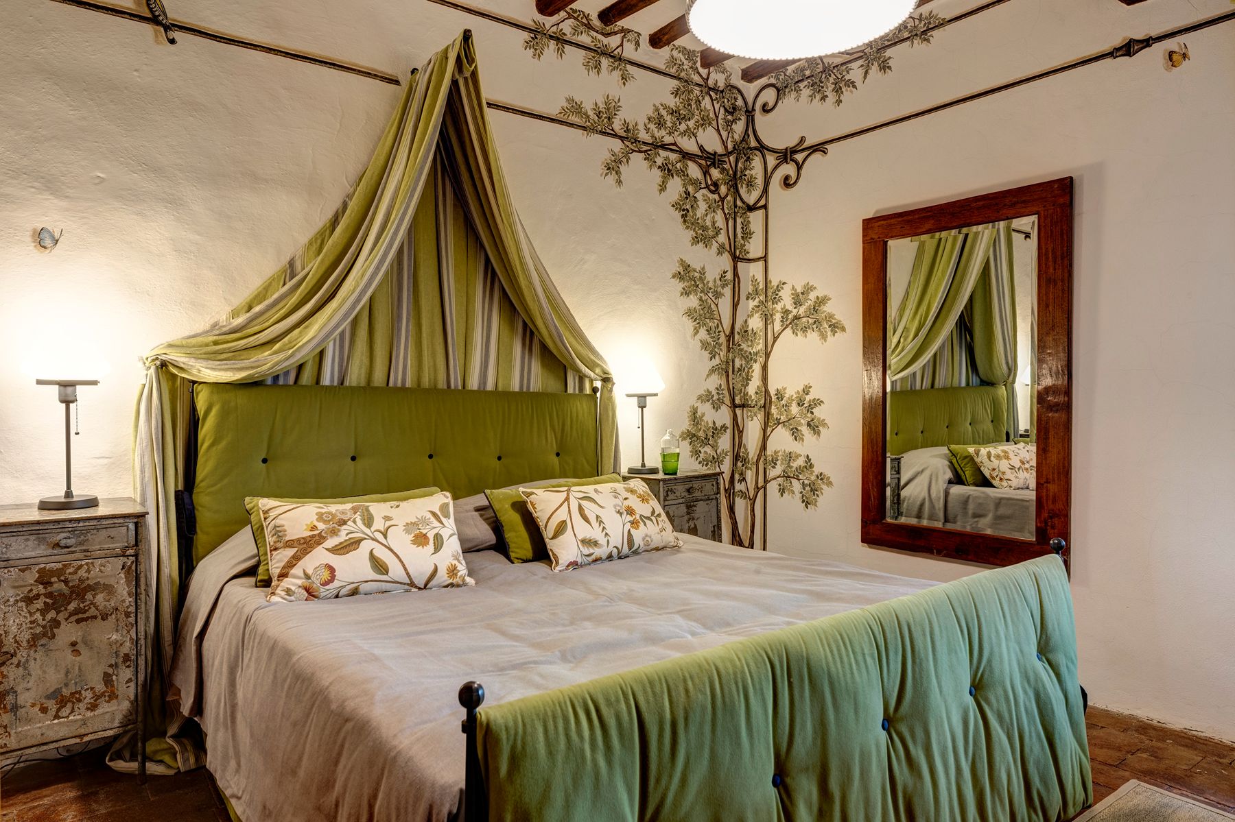 Bedroom at Ca di Pesa in Tuscany, Italy