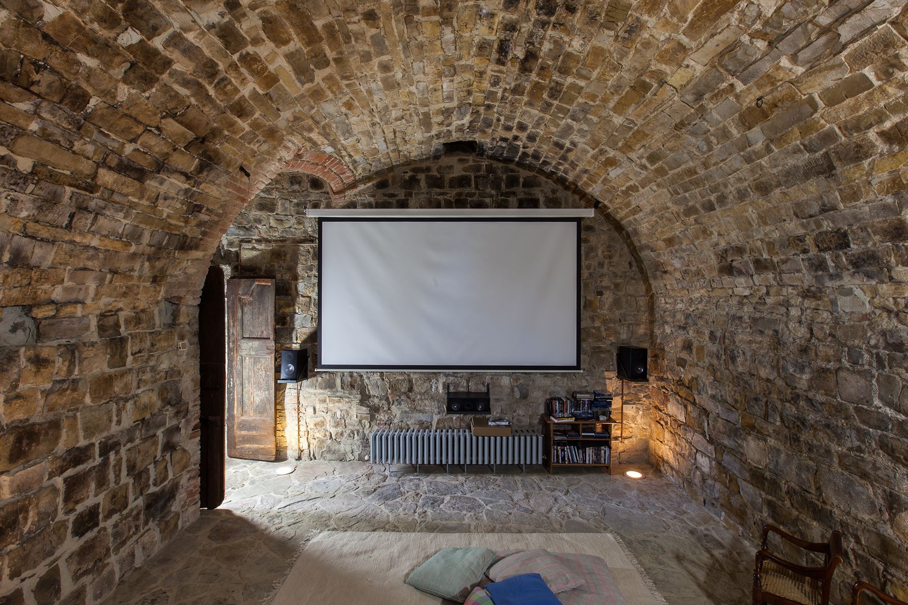 Cinema at Ca di Pesa in Tuscany, Italy