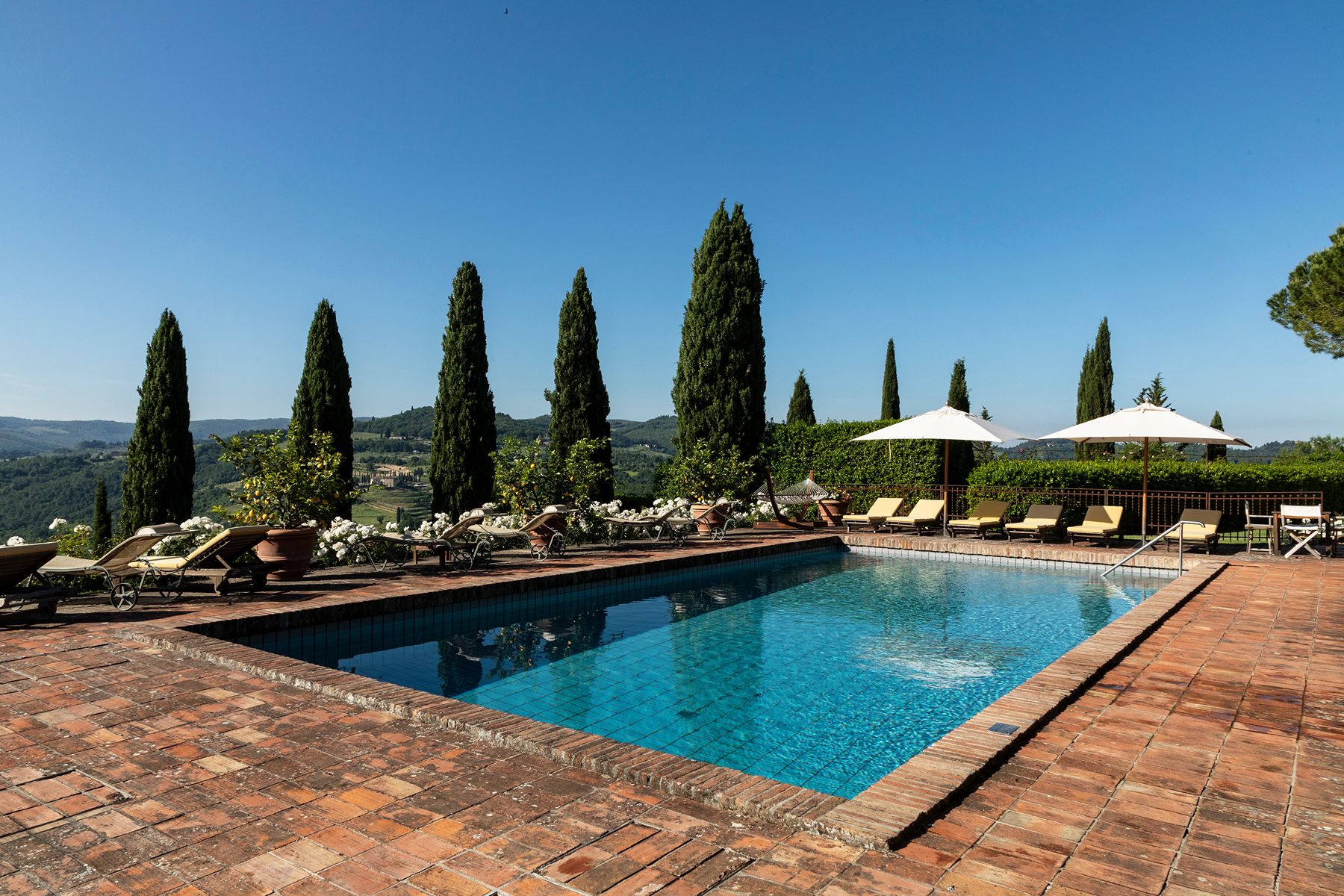 Pool at Ca di Pesa in Tuscany, Italy
