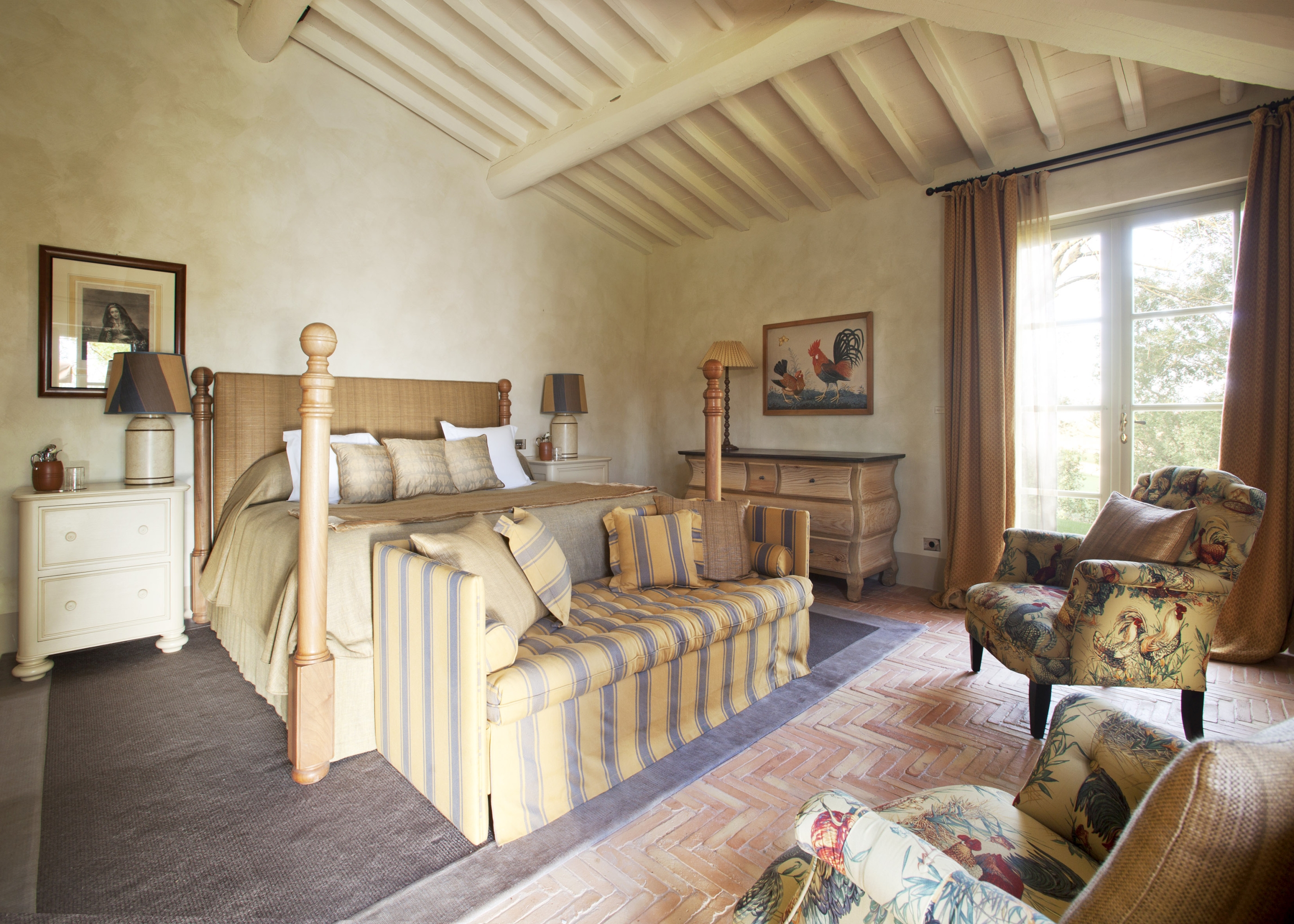 Double bedroom in Casa Biondi, Tuscany