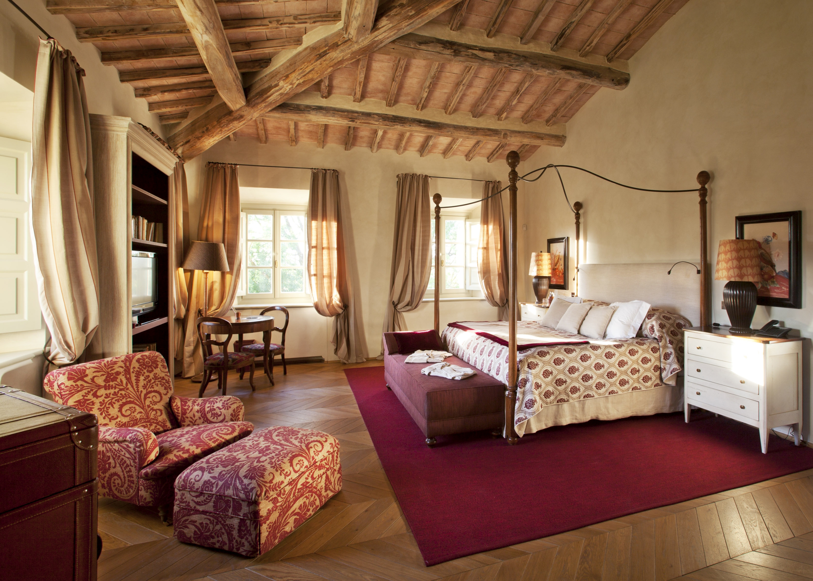 Master beroom in Casa Biondi, Tuscany