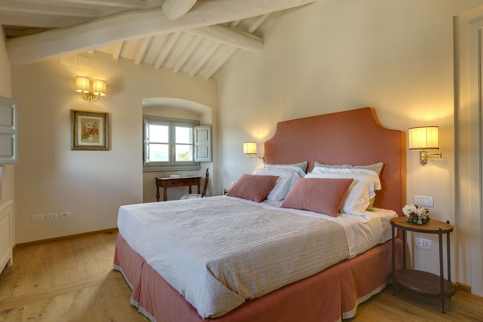 a double bedroom at the villa