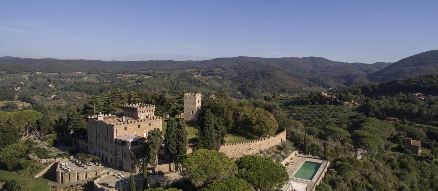 Aerial image of Castello di Segalari, Tuscany