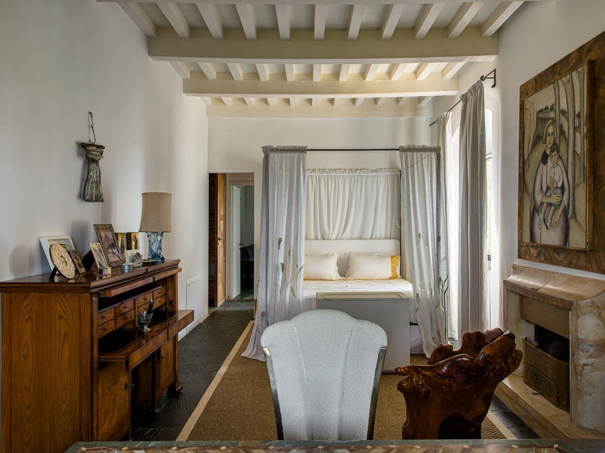 Bedroom 1 at Castello Segalari in Tuscany