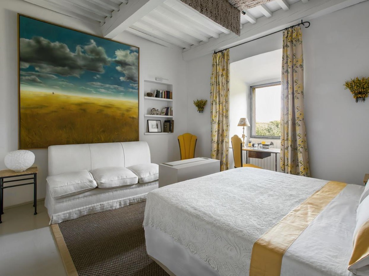 Bedroom 4 at Castello Segalari in Tuscany