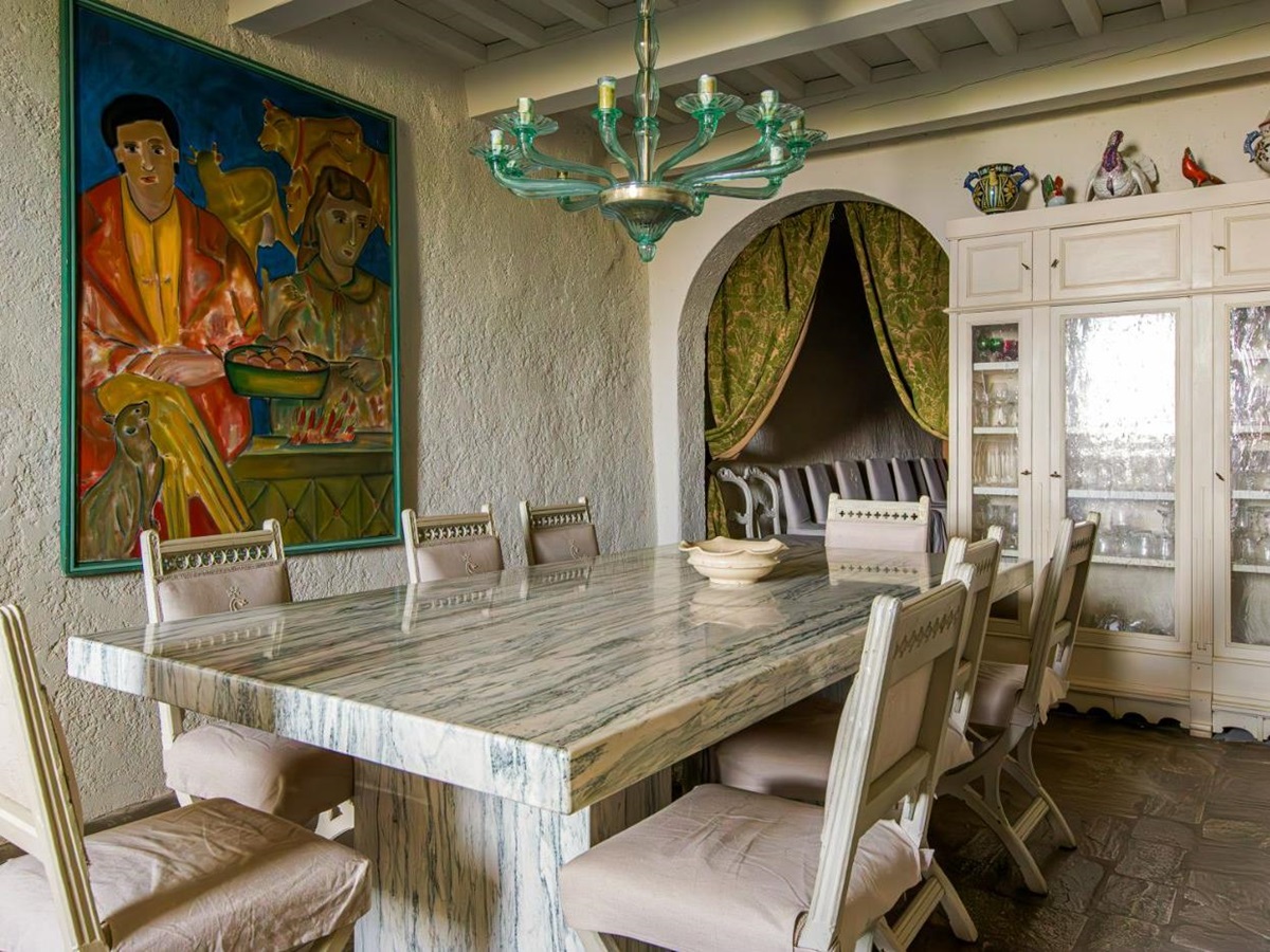 Dining Room at Castello Segalari in Tuscany
