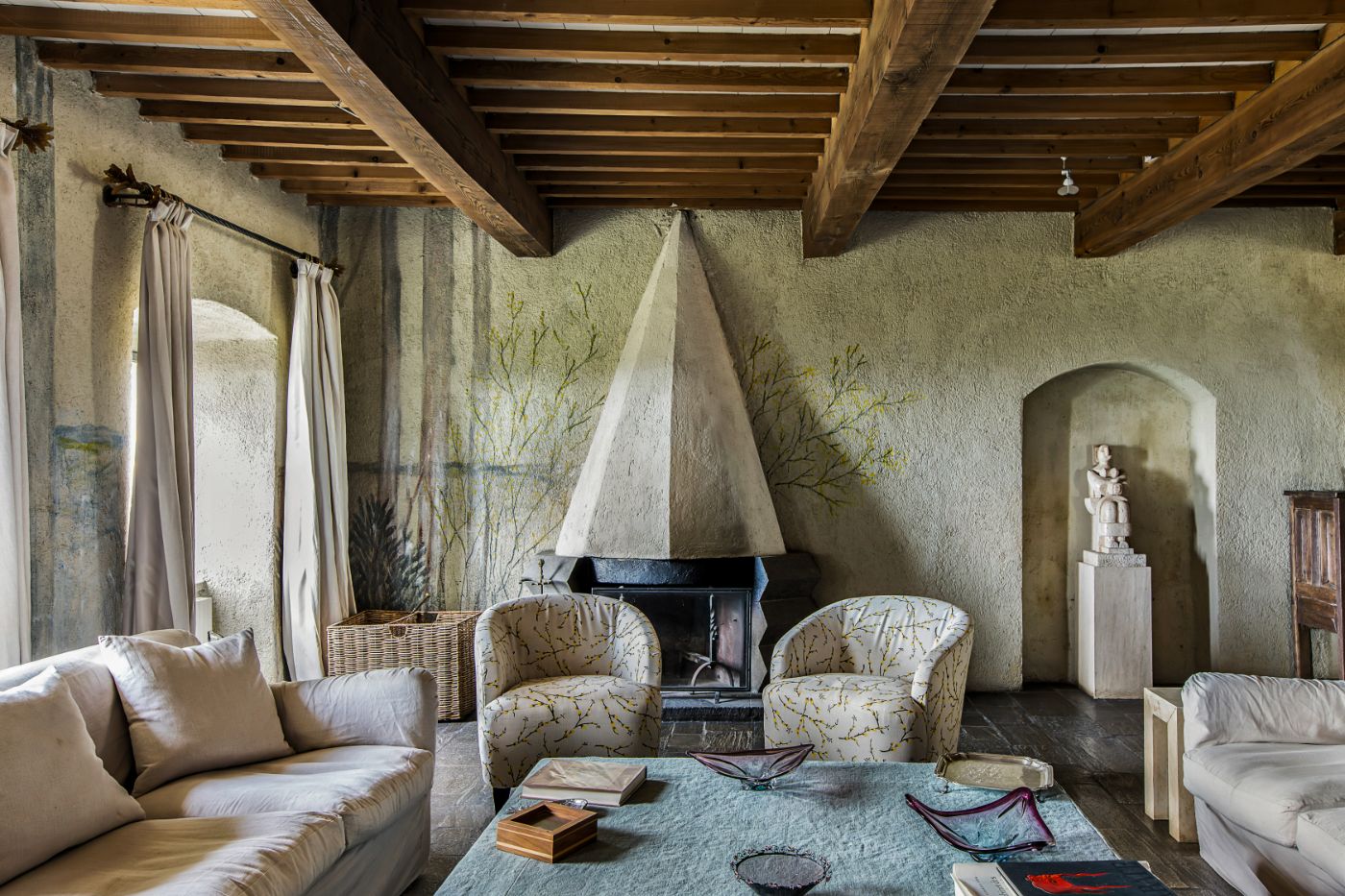 Living Room at Castello Segalari in Tuscany