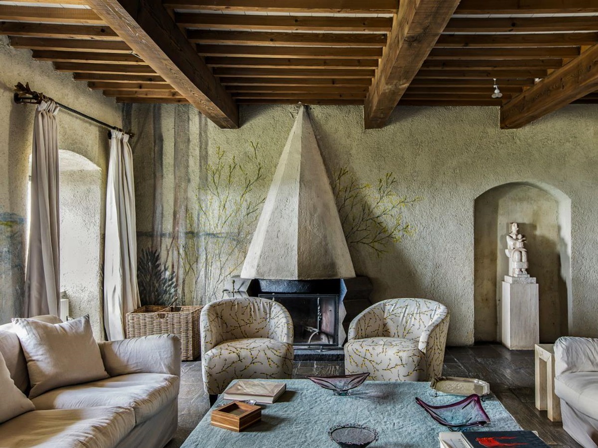 Living Room at Castello Segalari in Tuscany
