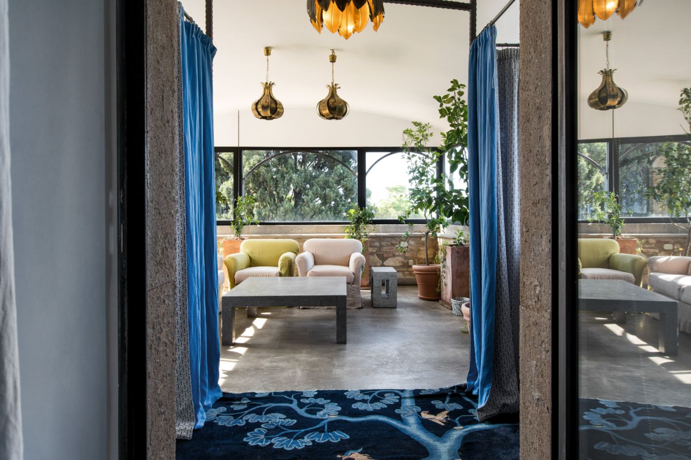 Sitting Room View at Castello Segalari in Tuscany